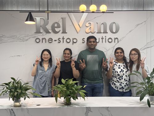 Client visit to the Relvano aluminium windows and doors factory