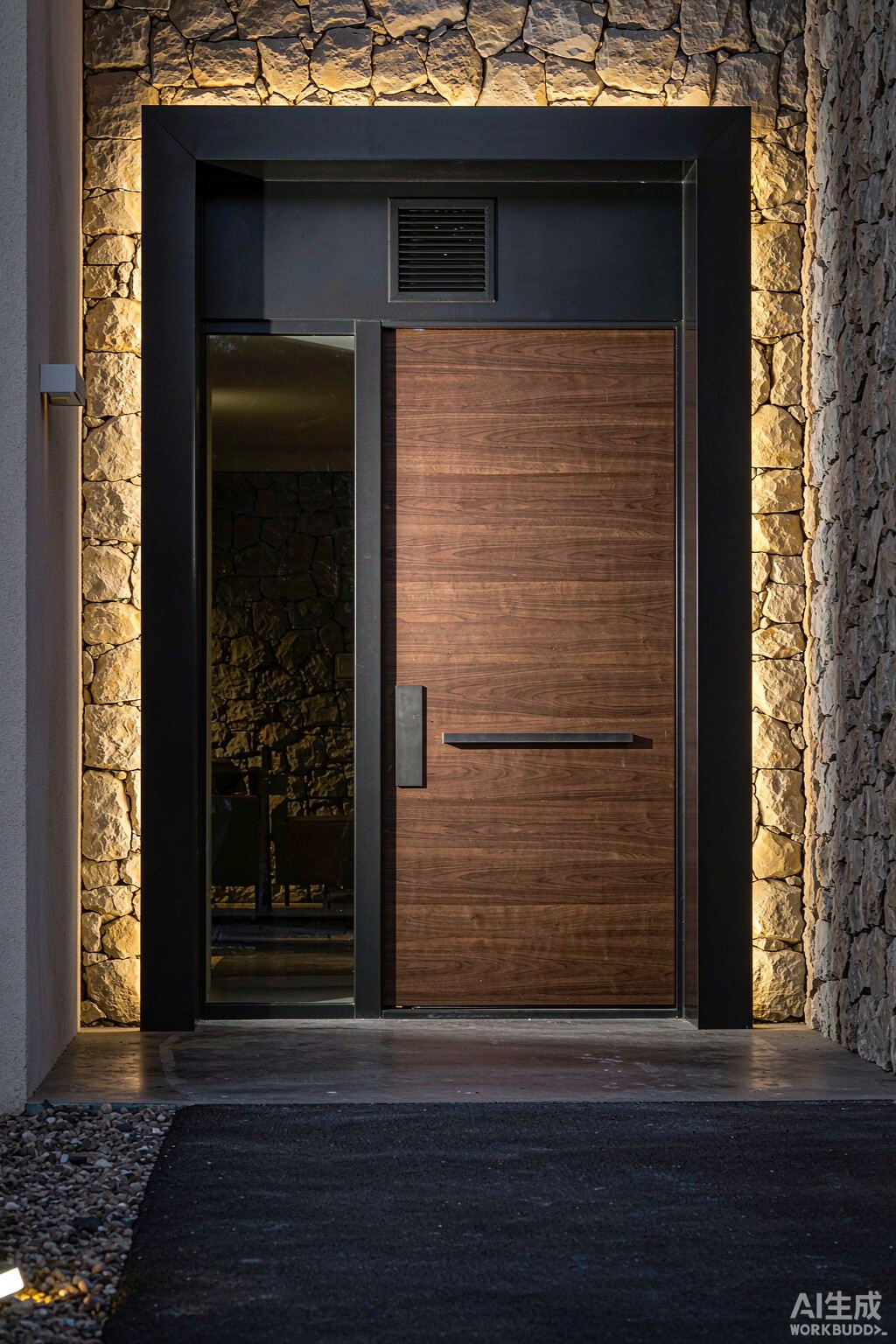 Designer front entry door