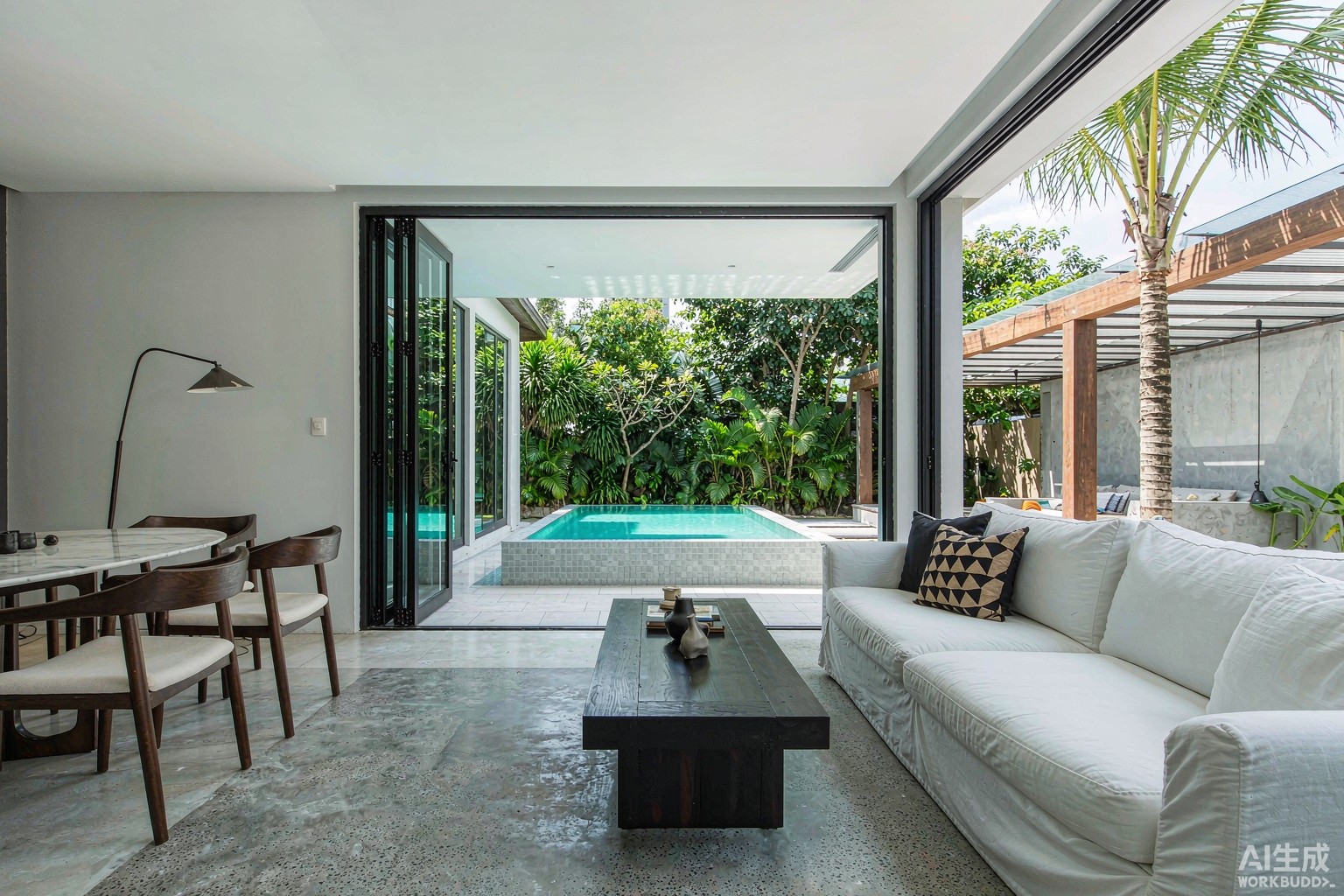 Sliding and folding glass doors
